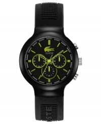 Set the feel for the night with this energetic Borneo collection sport watch from Lacoste L!VE.