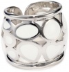 Roberto Coin Fifth Season White Enamel Sterling Silver Mauresque Ring, Size 6.5