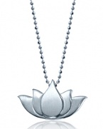 This sterling silver lotus pendant from Alex Woo is bohemian hardware. Simple but elegant, this piece hints at hippie chic worn over basics or a printed maxi.