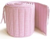 Tadpoles Classics Gingham Crib Bumper, Pink