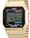 Timex Men's T78677 Classic Digital Dress Gold-Tone Stainless Steel Expansion Band Watch