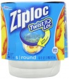 Ziploc Twist 'N Loc Containers, Small 2 Cup, 3 Containers & 3 Lids (Pack of 2)