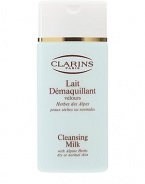 Cleansing Facial Milk with Alpine Herbs. The first step to beautiful skin. Formulated for dry or normal skin types. This botanically-based milky lotion ensures that skin maintains the perfect balance while cleansing. Gently lifts surface impurities and make-up without causing irritation. Preserves skin's natural hydrolipidic film. Neutralizes the drying effects of hard water to avoid skin dehydration. 7.0 oz. Made in France. 