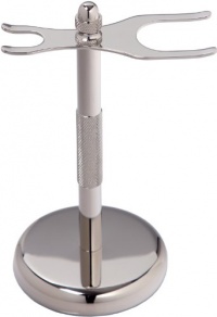 Escali Deluxe Chrome Razor and Brush Stand