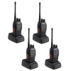 AGPtek 16-Channel 6km FRS/GMRS Two-Way Radio (Pair) Walkie Talkie with Emergency Alarm (4-pack)