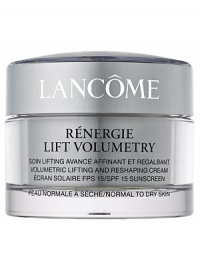 Skin Truth: Skin cells need to communicate with each other constantly. This communication is key in helping maintain the support structure that keeps skin looking youthful. Lancôme innovation: New from Lancôme, Rénergie Lift Volumetry features the unique GF-Volumetry™ complex, shown to help support cellular communication.