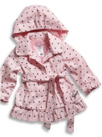 GUESS Kids Girls Printed Jacket (12 - 24m), LIGHT PINK (18M)