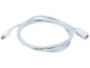 Monoprice 6ft 32AWG Mini DisplayPort Male to Female Extension Cable - White