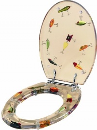 River's Edge Transparent PVC Elongated Toilet Seat