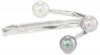 Majorica 3/12mm Multi-Pearls and Cubic Zirconia Bangle Bracelet