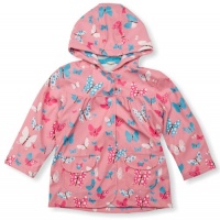 Hatley Girls 2-6X Children Rain Coat, Flying Butterflies, 6