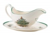 Spode Christmas Tree Sauce Boat and Stand