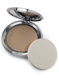 COMPACT MAKEUP is an ultra-smooth, ultra-fine powder foundation that keeps oily skin looking beautifully matte. Coated pigments and powders protect skin against any possible irritation. Effective in all climates, Compact Makeup keeps skin hydrated, diminishes fine lines and offers protection from UVA/UVB rays. Comes in a galvanized nickel compact with mirror and sponge. 