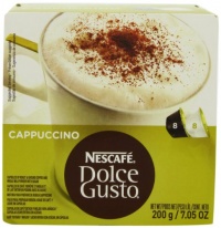 Nescafé Dolce Gusto for Nescafé Dolce Gusto Brewers, Cappuccino, 16 Count (Pack of 3)