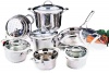 BergHOFF Tulip 12-Piece Glass Covered Cookware Set