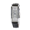 Emporio Armani Women's AR0785 Stainless Steel Case Black Leather Strap Silver Dial Watch