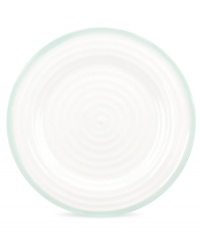 Distinctly ribbed Sophie Conran dinnerware sets your table with the charm of traditional hand-thrown pottery, but the durability of contemporary Portmeirion porcelain. Mix the banded Carnivale dinner plate with solid celadon pieces.