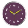 DecoMates Non-Ticking Silent Wall Clock - Early Spring (Purple Plum)