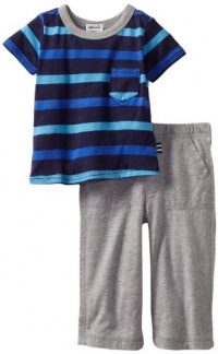 Splendid Littles Baby-Boys Newborn Clearwater Stripe Crew Set, Seascape, 18-24 Months