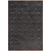 Couristan Pave Retro Pendant/Sapphire-Mahogany Area Rug Size - 7.5 x 5.25 ft.