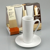 Konitz Coffee Bar Latte Macchiato Cups/Saucers, Set of 2