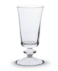 The Mille Nuit, French for thousand lights, is one of Baccarat's most popular and enchanting patterns. In this unique stemware collection the world renown crystal producer fuses chic elegance with refined clarity to create a timeless appeal. This wine glass accentuates the fullness and natural hues of even the most basic of wines.