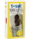 T-Sac Disposable Paper Filter Tea Bags, Size 1, 100 Count