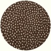 Area Rug 8x8 Round Contemporary Brown Color - Momeni Elements Rug from RugPal