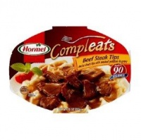 Hormel Compleats Beef Steak Tips with Mash Potatoes, 10-Ounce Microwavable Bowls (Pack of 6)