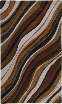 Brown Surya Artist Studio 5'x8' Contemporary Rectangle Area Rug from RugPal.com