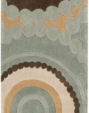 Area Rug 2x8 Runner Contemporary Seafoam-Chocolate Color - Surya Cosmopolitan Rug from RugPal