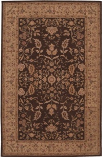 Nourison Rugs Heritage Hall Collection HE05 Brown Rectangle 8'6 x 11'6 Area Rug