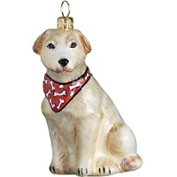 Mouth blown and hand painted by some of the finest artists in Poland, this Labrador Retriever ornament is a favorite for hanging on the tree. This collection has been taken to a whole new level in detail, uniqueness and artistic direction.