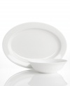 The timeless silhouettes and luxurious glaze of Gorham serveware prove white is the easiest way to achieve understated elegance at your table. Durable bone china is ultra-versatile and made to complement any color and pattern.