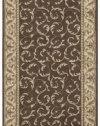 Nourison Zanibar Large Scroll Brown 3.6-Feet by 5.6-Feet Polyacrylic Area Rug