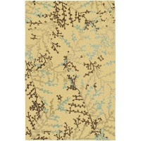 Karastan Artworks Plum Blossom-Maize Contemporary Rug