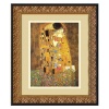 The Kiss (Le Baiser / Il Baccio), 1907 by Gustav Klimt, Framed Print Art - 16.98 x 13.98