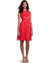 BCBGMAXAZRIA Women's Raya Sleeveless Pleated Lace Dress