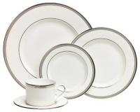 Lenox Murray Hill Platinum-Banded Bone China 5-Piece Place Setting, Service for 1