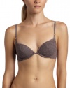 Calvin Klein Women's Envy Lace Demi Bra,Smoke,32DD