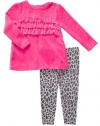 Carter's Infant Two Piece Pant Set - Hot Pink-12 Months