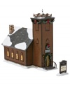 Modeled after The Little Brown Church in the Vale, this historic collectible rounds out the fictitious town of Snow Village with traditional charm. Frosted holiday garland contrasts chocolate-brown siding and an old stone chimney.