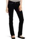 Levi's Juniors 524 Straight Leg Jean, Black Ink, 9 Medium