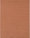 Couristan Recife Saddlestitch Terracotta/Natrl Area Rug 7'6 round