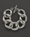 From the Glamazon Silver Collection, sterling Florentine bracelet. Designed by Ippolita.