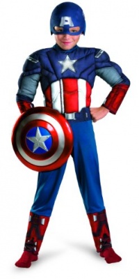 Avengers Captain America Muscle Light Up Costume