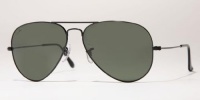 Ray-Ban RB3025 Aviator Large Metal Sunglasses 58 mm,Non-Polarized, Black/G-15XLT