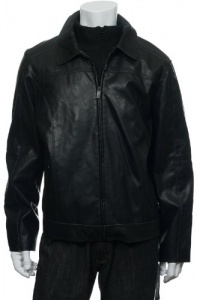 Buffalo by David Bitton Black LS Faux Leather Jacket