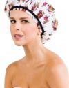 Betty Dain Stylish Design Mold Resistant Shower Cap, The Hipster Collection, Tough Love