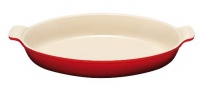 Le Creuset Heritage Stoneware 1-Quart Oval Au Gratin Dish, Cherry